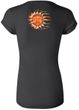 Ladies Yoga Shirt - Sleeping Sun Longer Length Tee (back print)