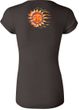 Ladies Yoga Shirt - Sleeping Sun Longer Length Tee (back print)
