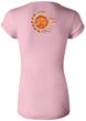 Ladies Yoga Shirt - Sleeping Sun Longer Length Tee (back print)