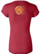 Ladies Yoga Shirt - Sleeping Sun Longer Length Tee (back print)