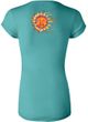 Ladies Yoga Shirt - Sleeping Sun Longer Length Tee (back print)