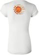 Ladies Yoga Shirt - Sleeping Sun Longer Length Tee (back print)