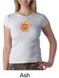 Ladies Yoga Shirt Sleeping Sun Meditation Crew Neck Shirt