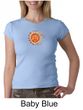 Ladies Yoga Shirt Sleeping Sun Meditation Crew Neck Shirt