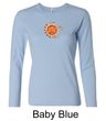 Ladies Yoga Shirt Sleeping Sun Meditation Long Sleeve Shirt