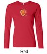 Ladies Yoga Shirt Sleeping Sun Meditation Long Sleeve Shirt