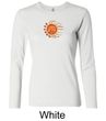 Ladies Yoga Shirt Sleeping Sun Meditation Long Sleeve Shirt