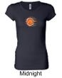 Ladies Yoga Shirt Sleeping Sun Meditation Longer Length Shirt