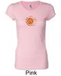 Ladies Yoga Shirt Sleeping Sun Meditation Longer Length Shirt