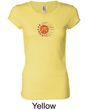 Ladies Yoga Shirt Sleeping Sun Meditation Longer Length Shirt