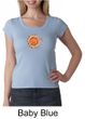 Ladies Yoga Shirt Sleeping Sun Meditation Scoop Neck Shirt