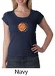 Ladies Yoga Shirt Sleeping Sun Meditation Scoop Neck Shirt