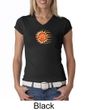 Ladies Yoga Shirt Sleeping Sun Meditation V-neck Shirt
