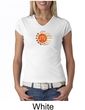 Ladies Yoga Shirt Sleeping Sun Meditation V-neck Shirt