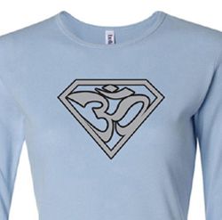 Ladies Yoga Shirt Super OM Long Sleeve Shirt