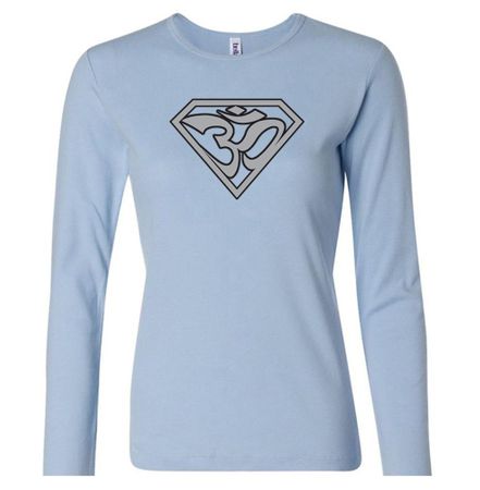 Ladies Yoga Shirt Super OM Long Sleeve Shirt