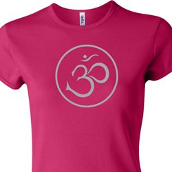 Ladies Yoga Shirt Thin OM Crewneck Tee T-Shirt