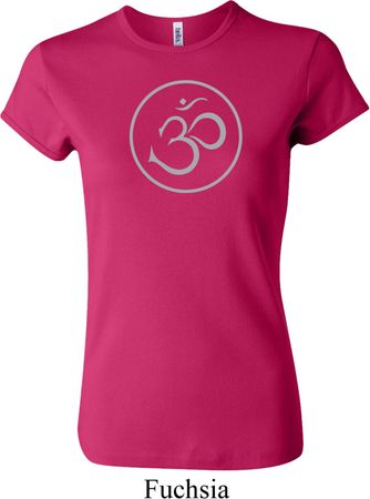 Ladies Yoga Shirt Thin OM Crewneck Tee T-Shirt