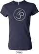 Ladies Yoga Shirt Thin OM Crewneck Tee T-Shirt