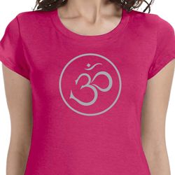 Ladies Yoga Shirt Thin OM Longer Length Tee T-Shirt