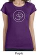 Ladies Yoga Shirt Thin OM Longer Length Tee T-Shirt