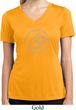Ladies Yoga Shirt Thin OM Moisture Wicking V-neck Tee T-Shirt