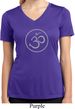 Ladies Yoga Shirt Thin OM Moisture Wicking V-neck Tee T-Shirt