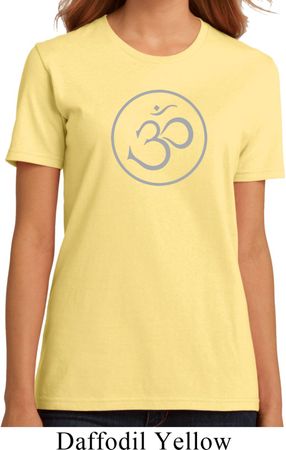 Ladies Yoga Shirt Thin OM Organic Tee T-Shirt