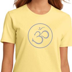 Ladies Yoga Shirt Thin OM Organic Tee T-Shirt