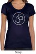 Ladies Yoga Shirt Thin OM Scoop Neck Tee T-Shirt