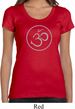 Ladies Yoga Shirt Thin OM Scoop Neck Tee T-Shirt