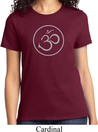 Ladies Yoga Shirt Thin OM Tee T-Shirt