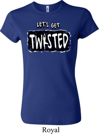 Ladies Yoga Shirt Twisted Crewneck Tee T-Shirt