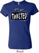 Ladies Yoga Shirt Twisted Crewneck Tee T-Shirt