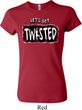 Ladies Yoga Shirt Twisted Crewneck Tee T-Shirt