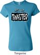 Ladies Yoga Shirt Twisted Crewneck Tee T-Shirt