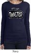Ladies Yoga Shirt Twisted Long Sleeve Tee