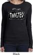 Ladies Yoga Shirt Twisted Long Sleeve Tee