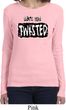 Ladies Yoga Shirt Twisted Long Sleeve Tee