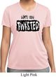 Ladies Yoga Shirt Twisted Moisture Wicking Tee T-Shirt