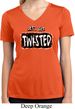 Ladies Yoga Shirt Twisted Moisture Wicking V-neck Tee T-Shirt