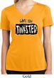 Ladies Yoga Shirt Twisted Moisture Wicking V-neck Tee T-Shirt