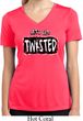 Ladies Yoga Shirt Twisted Moisture Wicking V-neck Tee T-Shirt