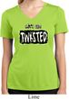 Ladies Yoga Shirt Twisted Moisture Wicking V-neck Tee T-Shirt