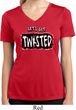 Ladies Yoga Shirt Twisted Moisture Wicking V-neck Tee T-Shirt