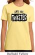 Ladies Yoga Shirt Twisted Organic Tee T-Shirt
