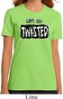 Ladies Yoga Shirt Twisted Organic Tee T-Shirt