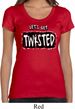 Ladies Yoga Shirt Twisted Scoop Neck Tee T-Shirt