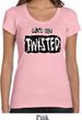 Ladies Yoga Shirt Twisted Scoop Neck Tee T-Shirt