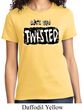 Ladies Yoga Shirt Twisted Tee T-Shirt